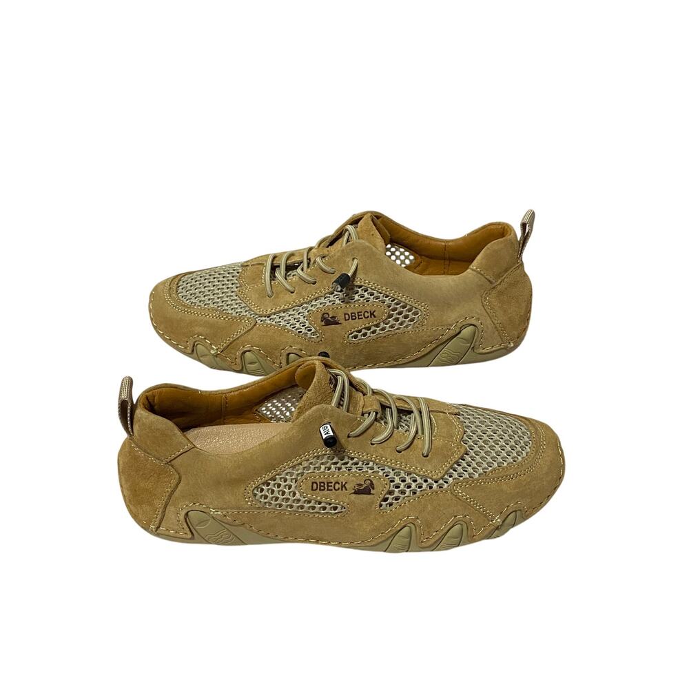NWOB DBECK Airwalker Women's EU 39 Khaki Ultralight Breathable Walking Loafers